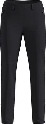 Schwarze Odlo Ascent Warm Hose mit Reißverschlusstaschen und Gürtelschlaufen