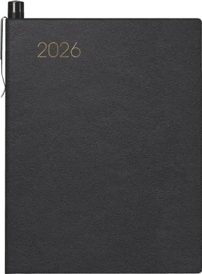 Productafbeelding van BRUNNEN 1071352906 Taschenkalender7x10cm sw 2S/1WLeder