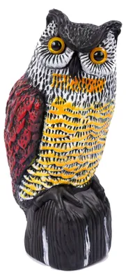 Obrázek produktu pro Odraditelná figurína sovy proti ptákům, 40 cm, realistický vzhled