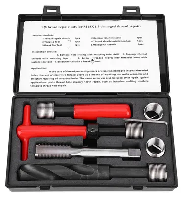 Image de Kit de réparation de filetage métrique 10 pièces M18x1,5 mm