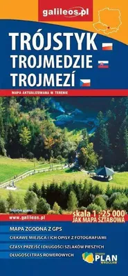 Zdjęcie produktu dla Trójstyk, mapa wodoodporna, 1 : 25 000