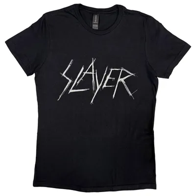 Produktbild von Slayer Scratchy Logo Black M Damen T-Shirt