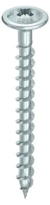Imagen del producto de HECO-TOPIX-plus 4 x 35, tornillo para fijación en la parte posterior, con cabeza avellanada, ranura Pozidriv, PZD-2, rosca completa variable, A3K, 500 unidades