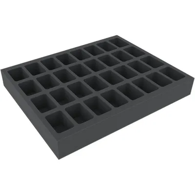 Immagine prodotto di Inserto in schiuma da 45 mm con 32 scomparti per miniature Warhammer