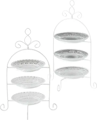 Produktbild von Etagere Madita 3 Ebenen Glas H 37cm Ø 23cm klar