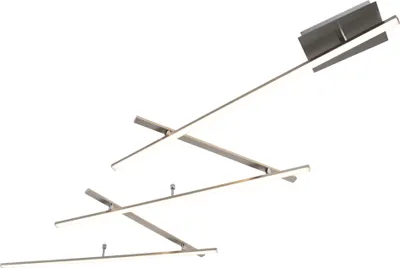 Produktbild von LED-Deckenleuchte - Nickel matt - Metall - B 245 cm - dimmbar