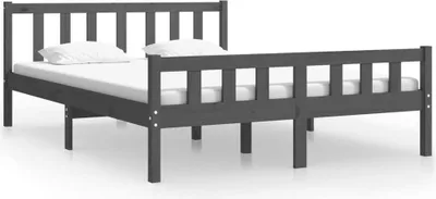 Obrázok produktu pre vidaXL Posteľ z masívneho dreva sivá 140x190 cm