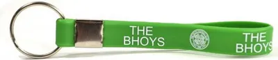 Immagine prodotto di Celtic FC - Portachiavi in silicone "The Bhoys" Crest BS3370 (Taglia unica) (Verde/Bianco)