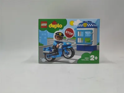 Produktbild von LEGO 10900 DUPLO Polizeimotorrad, Polizei Spielzeug ab 2 Jahre mit Motorrad und Polizistenfigur, Bausteine für Kleinkinder