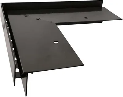 Produktbild von Renoplast Aluminium Traufprofil W35+ Belüftungsboden, Außenecke 90°, Graphit
