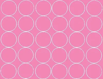 Image de Autocollants ronds, diamètre 7 cm, 30 pièces, rose mat