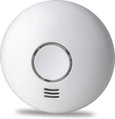 Image de Détecteur de fumée photoélectrique  DIN EN 14604, détecteur d'incendie interconnectable pour la sécurité domestique.