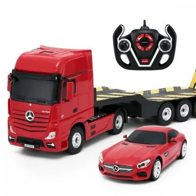 Productafbeelding van Rastar RC-auto Mercedes-Benz ACTROS + AMG GT (1:24)