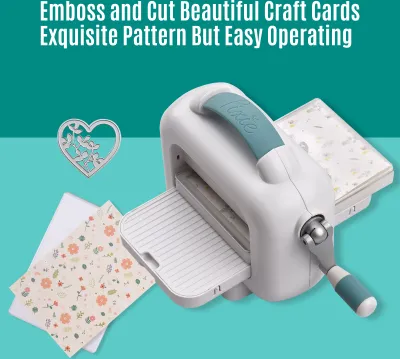 Produktbild von Die Cutting & Embossing Machine Portable Manua Paper Cutter Card Making Supplies for Arts Crafts Paper Scrapbooking Cardmaking Fabric DIY Kits Home Decor