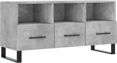 Produktbild von vidaXL TV-Schrank Betongrau 102x36x50 cm Holzwerkstoff