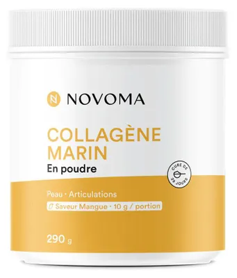 Immagine prodotto di Collagene - Novoma - Collagene marino (290 g) - Gusto mango