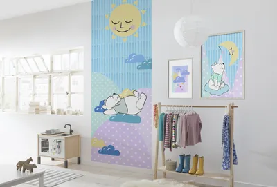 Produktbild von Komar Vlies Fototapete "Winnie Pooh Take a Nap" - Größe: 100 x 280 cm (Breite x Höhe), 2 Bahnen