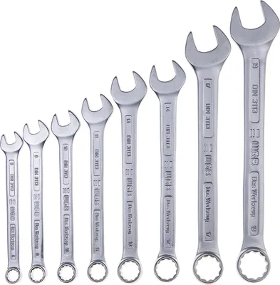 Produktbild von WGB Ringmaulschlüssel-Satz DIN3113A 8-19 mm 8-teilig