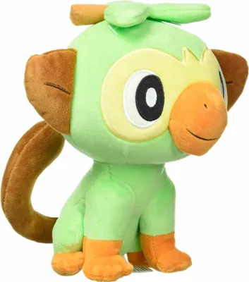 A plush toy of the Pokemon Chimpep is shown against a white background.