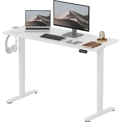 Image de Table à hauteur réglable FQ1W-1260-EU, 120 x 60 cm, blanche