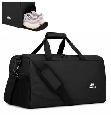 Sporttasche 57L mit Schuhfach, wasserabweisend, für Fitness & Reisen