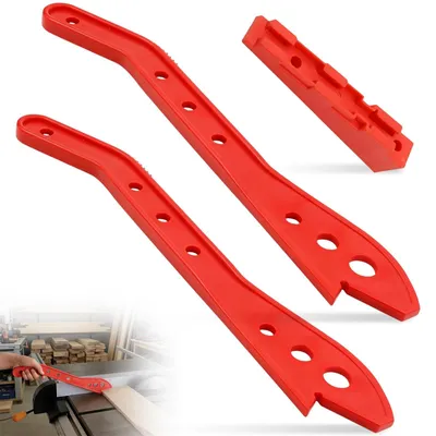 Productafbeelding van 2 Stuks Tafelzaag Duwstok met Basis voor Houtbewerkingsgereedschap