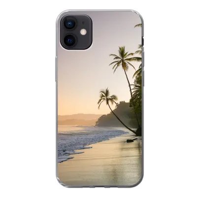 Produktbild von MuchoWow® Handyhülle Schutzhülle Hülle für iPhone 12 mini Strand - Sonnenuntergang - Tropisch Silikon Softcase Handy Hülle - Bild