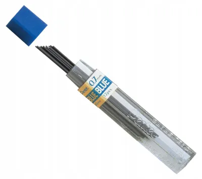 Image de Pentel Farbmine HB, mine de 0,7 mm, bleu, recharges pour crayons