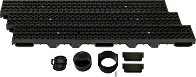 Produktbild von ScarMaxx B125 Entwässerungsrinne Set, Regenwasser Ablauf - Bauhöhe 60 mm - 3m