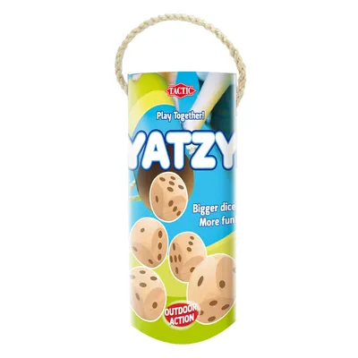 Produktbild von XL Yatzy Holz Würfelspiel Gartenspiel extra groß