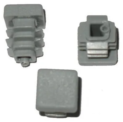 Produktbild von 20 x Lamellenstopfen Vierkantrohrstopfen 22 x 22 mm (Außen) Stopfen GRAU