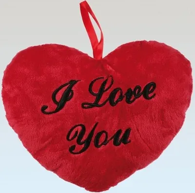 Produktbild von OOTB Rotes Plüschherz I love you ca. 26 cm