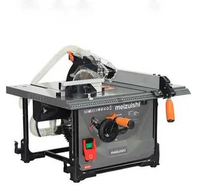Obrázek produktu pro Multifunkční stolní kotoučová pila, dřevoobráběcí stroj s posuvným stolem, výkon 2000 W, průměr kotouče 216 mm, otáčky 5000 ot./min, bezprašné řezy, zástrčka EU