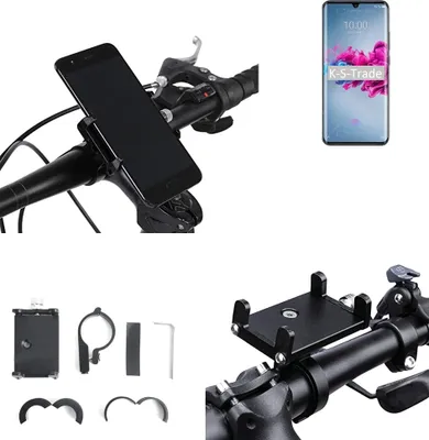 Produktbild von K-S-Trade Handyhalterung für das Fahrrad kompatibel mit ZTE Axon 11 5G Halter Lenkstange Fahrradhalterung Motorrad Bike Mount Befestigung Smartphone