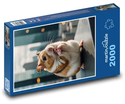 Obrázok produktu pre Puzzle 2000 Roztomilý škrečok na výlete - martinpuzzle