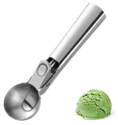Produktbild von Eisportionierer - Mit Auslöser aus Edelstahl - Für Eiscreme, Joghurt und Obst - 6 cm Kugeldurchmesser