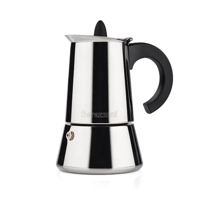 Produktbild von BARAZZONI Espressokocher Aluminium Espresso Maker Espressokanne 6 Tassen Inox