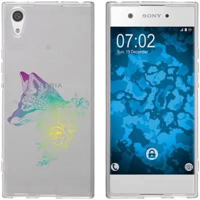 Produktbild von PhoneNatic Case kompatibel mit Sony Xperia XA1 Silikon-Hülle Floral Fuchs M1-4
