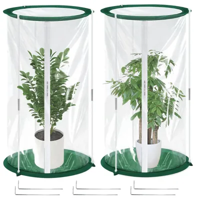 Produktbild von Überwinterungszelt Pflanzen 2er Set 52x28cm Winterschutz Kübelpflanzen