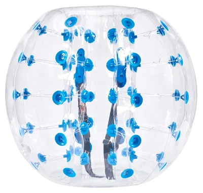 Produktbild von VEVOR Aufblasbare Bumper Balls 2er-Pack, 4FT/1.2M Körper Sumo Zorb Bälle für Teenager & Erwachsene, 0.8mm dicke PVC Menschliche Hamster Bubble Bälle für Outdoor-Teamspiel, Bumper Bopper Spielzeuge für Garten, Hof, Park, 1 Stk-Blaue Pünktchen