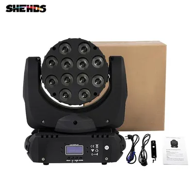 Zdjęcie produktu dla Światło ruchome LED – dyskoteka RGBW – moc 144W – sterowanie DMX512 – oświetlenie sceniczne