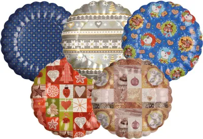 Immagine prodotto di PAPSTAR 11522 25 PAPSTAR Einweg-Teller Weihnachtsdekore Ø 23,0 cm