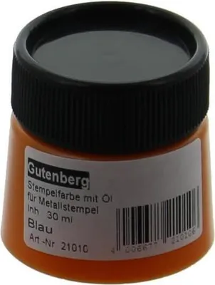 Produktbild von Stempelfarbe mit Öl 30ml blau