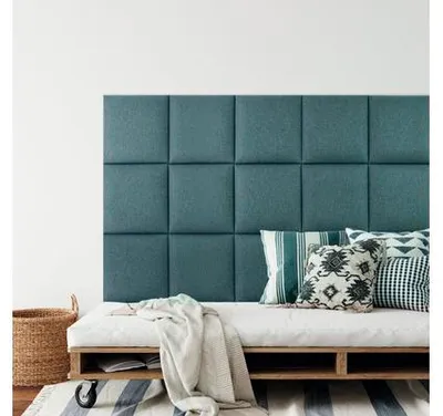 Obrázok produktu pre Čalúnený nástenný panel Salva 30x30 cm zelenomodrá