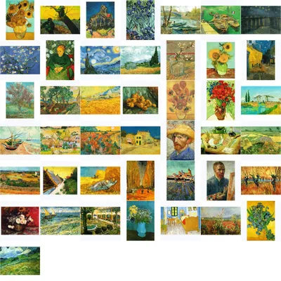 Produktbild von Kunstkarten-Komplett-Set Vincent van Gogh