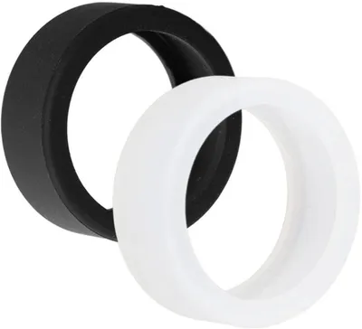 Image de Lot de coques en silicone pour bagues connectées, noir et blanc