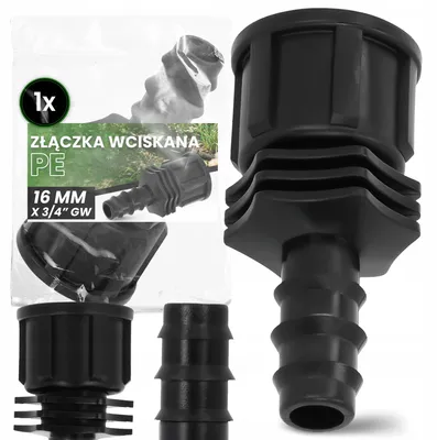 Produktbild von TRCR PE-Steckverschraubung 16mm x 3/4'' IG für Bewässerungssysteme