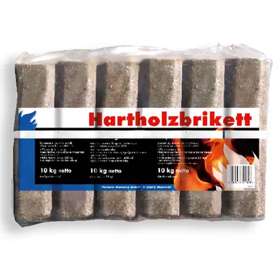 Produktbild von Hamann Hartholzbriketts Pini&Kay achteckig mit Loch ca.10kg