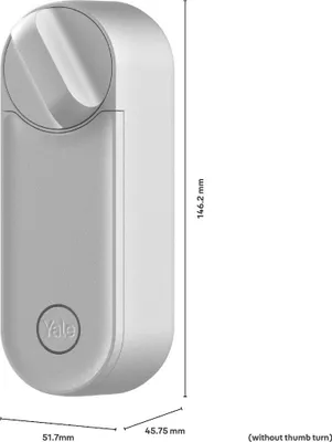Produktbild von Yale Intelligente Schloss, Linus Smart Lock L2, Silber, Schlüsselloser, Elektrisches Türschloss, Smart Home