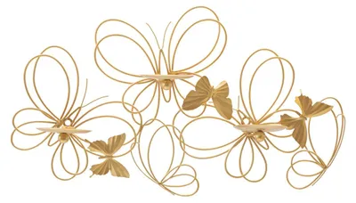 Immagine prodotto di Mauro Ferretti Portacandele da muro farfalle, 61x12x34 cm